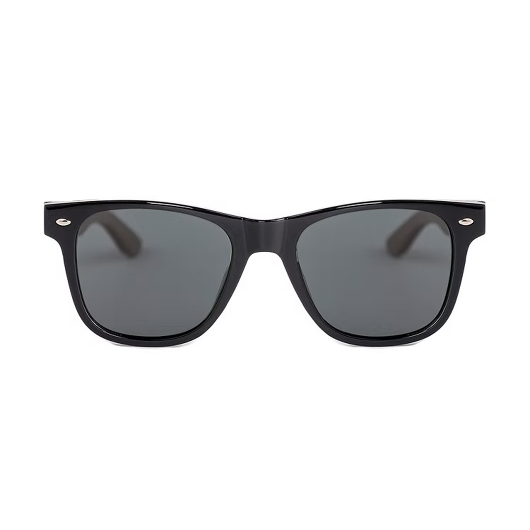 Lentes de sol modelo Holy Wood en color negro con cristales polarizados negro - Camalens PC + Madera certificada